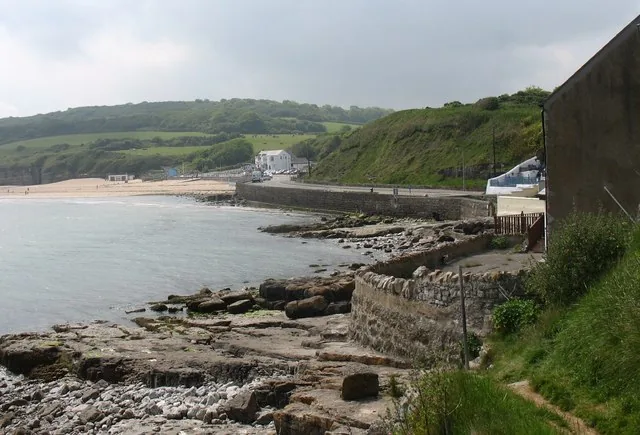 Benllech promenade seen from the coastal path