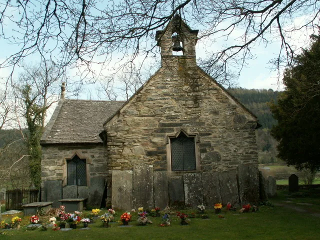 St Michael&rsquo;s Old Church at Betws-y-Coed, beside the River Conwy