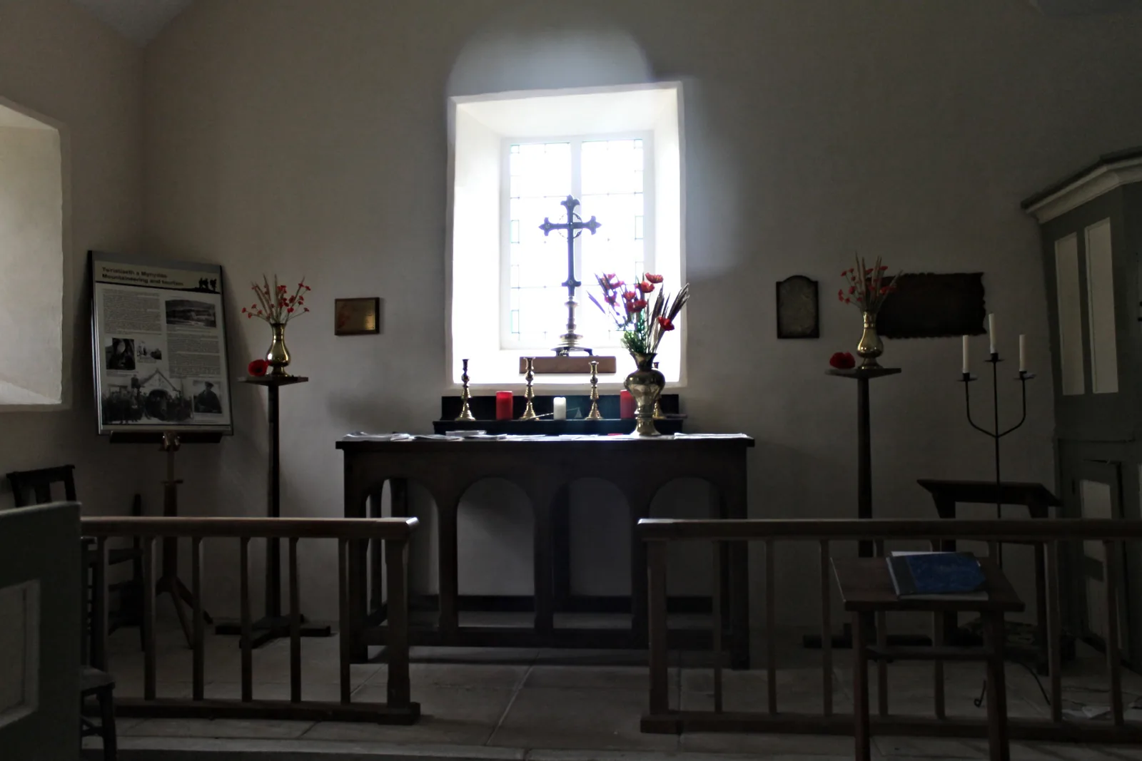 St Julitta's Church, Capel Curig, a small deconsecrated chapel beside the road