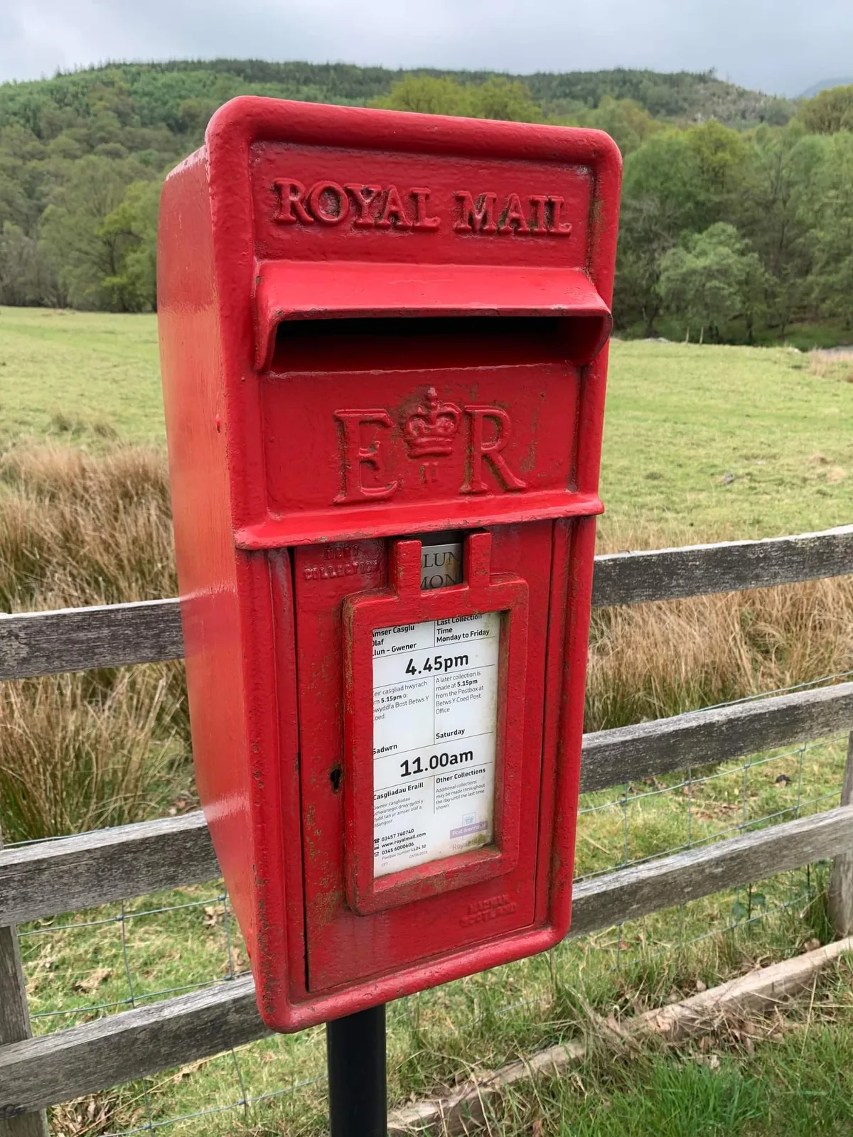 The village postbox, Capel Curig