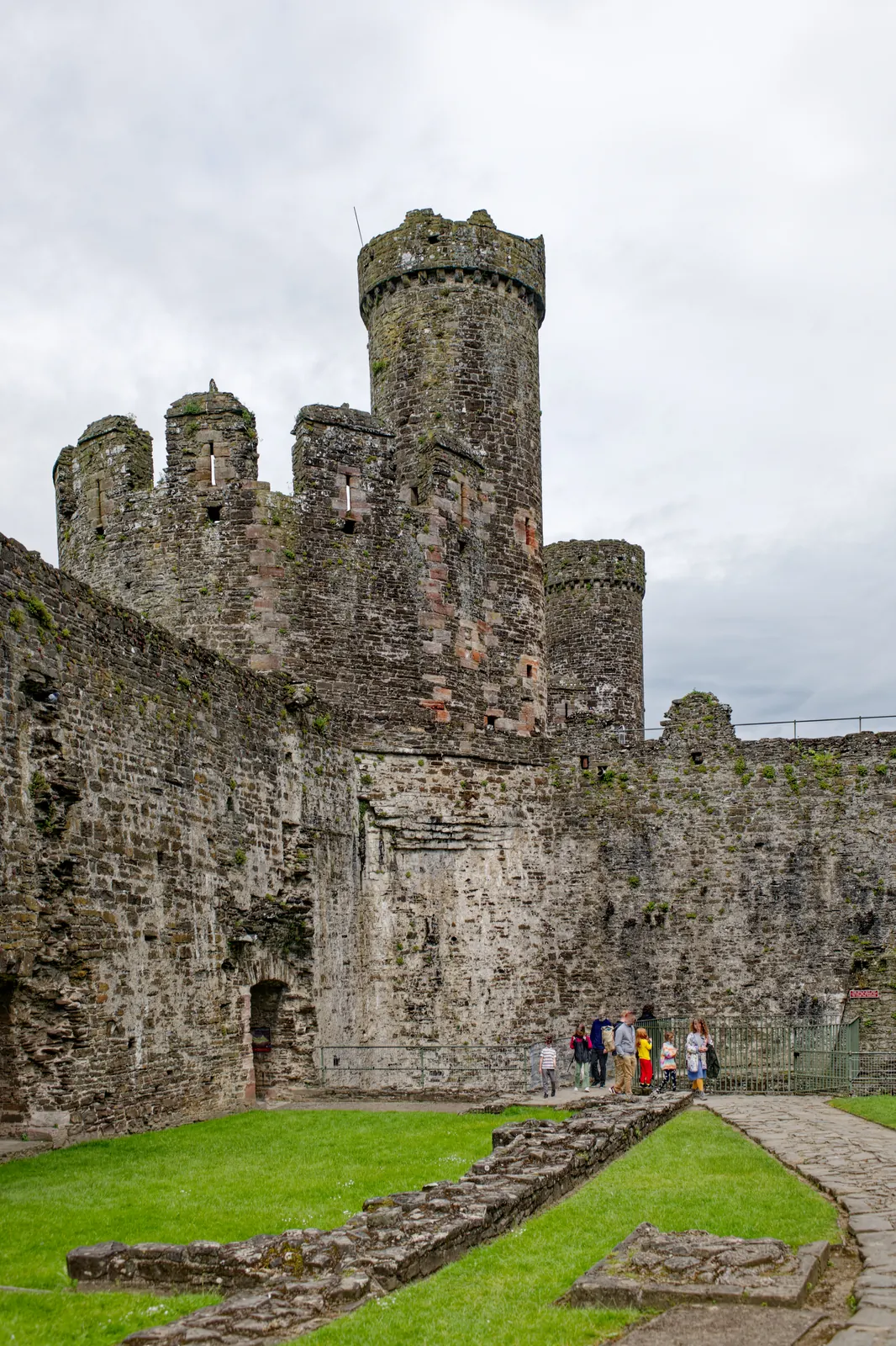 Conwy Castle's Chapel Tower, seen from the west