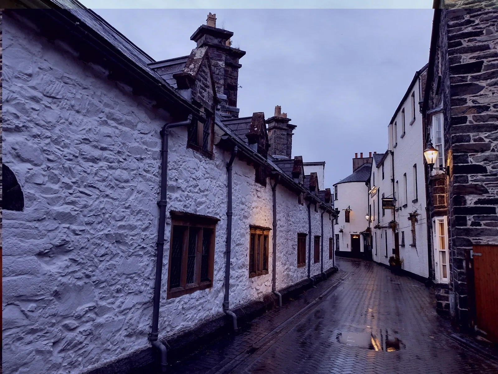 The 1610 almshouses at Llanrwst, built by Sir John Wynn of Gwydir