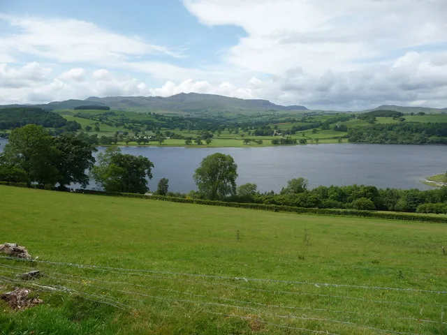 Llyn Tegid with the Arenig hills rising beyond it.
