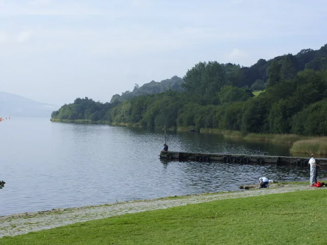 The pier at Llyn Tegid, Bala.