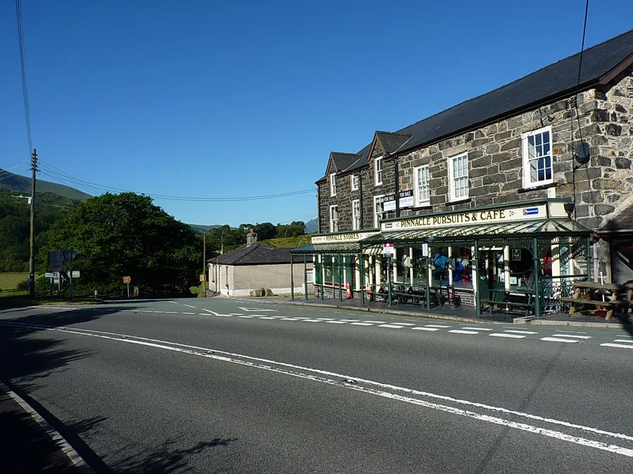 The Pinnacle Cafe and village stores in Capel Curig